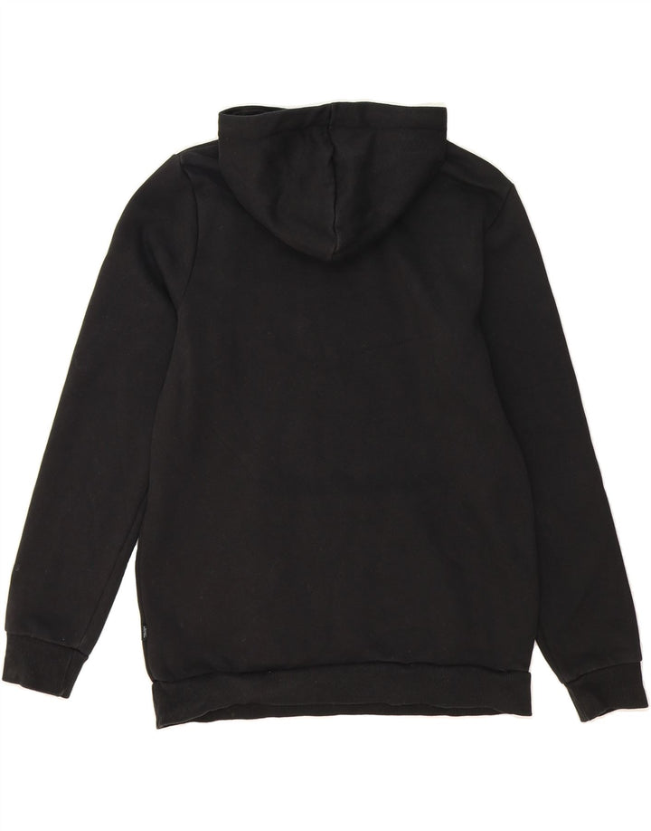 PUMA Mens Graphic Hoodie Jumper Medium Black Cotton Vintage Puma and Second-Hand Puma from Messina Hembry 