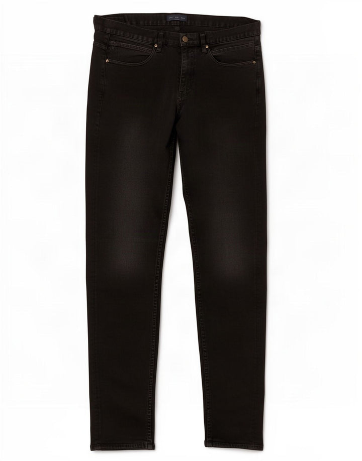 Jeans slim da uomo Zara EU 44 Large W34 L31 Nero