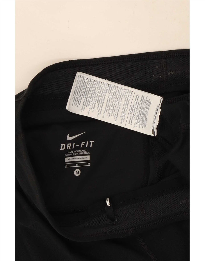 Leggings Nike Dri Fit Capri da donna UK 12 medio nero poliestere