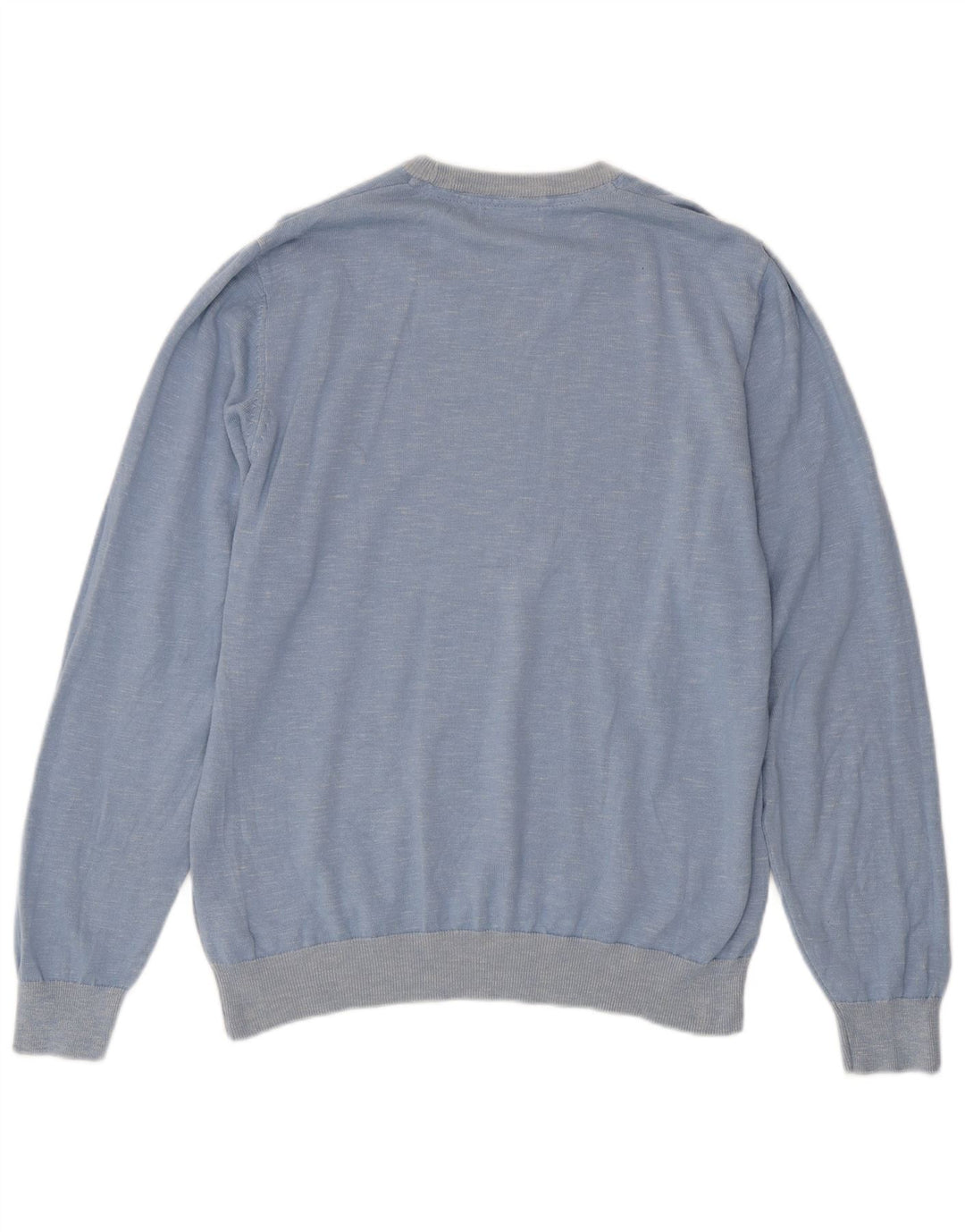 Maglione maglione girocollo da uomo Marks & Spencer grande blu screziato