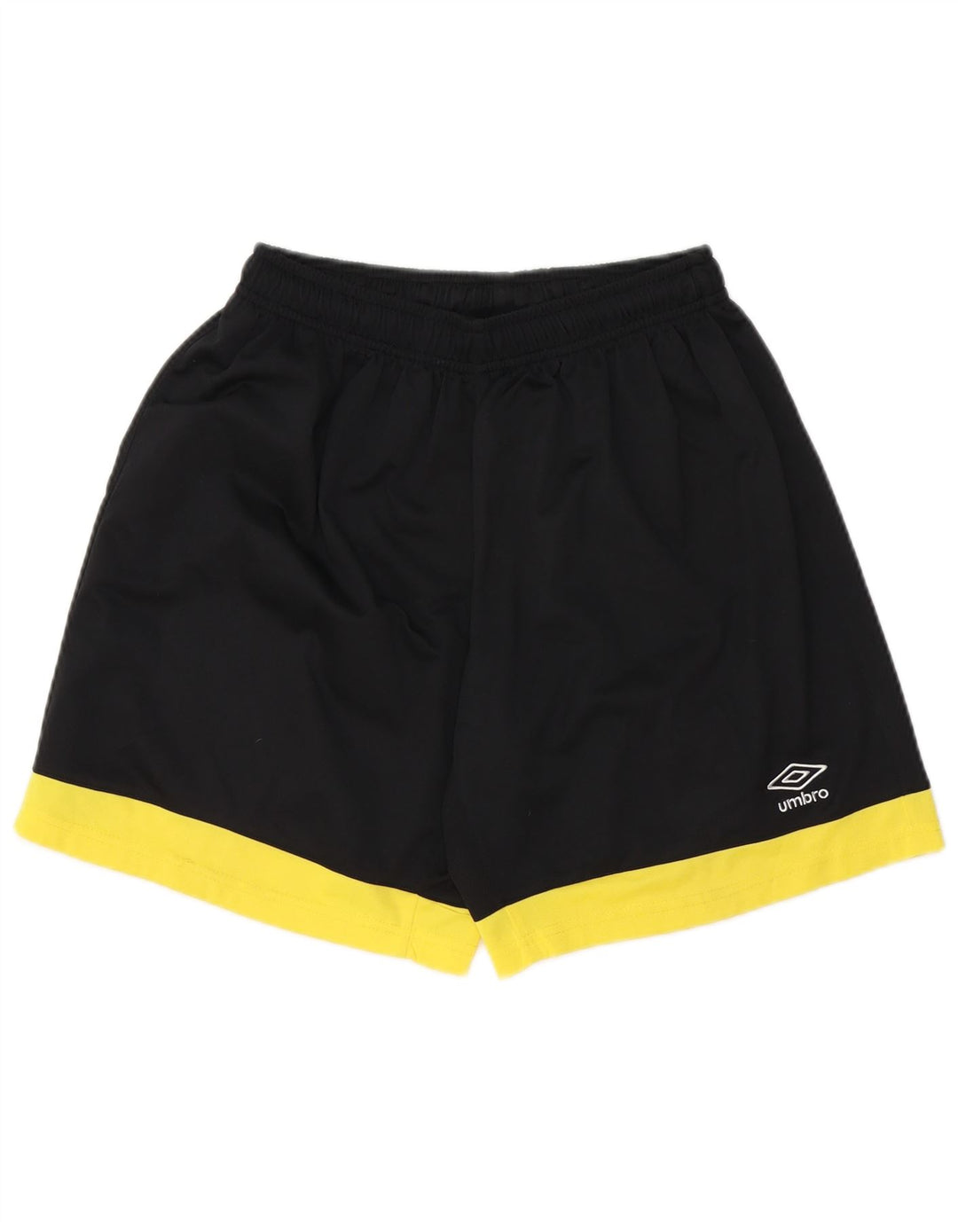 Pantaloncini sportivi da uomo UMBRO medio nero in poliestere color block