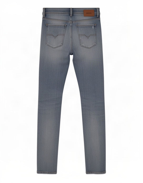 Jeans skinny slim effetto consumato da uomo Diesel W30 L32 in cotone blu