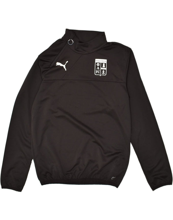 PUMA Maglietta da uomo con grafica pullover Top piccola in poliestere nero