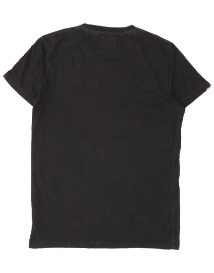 T-shirt da uomo Superdry Top Small in cotone nero