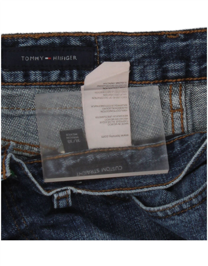 TOMMY HILFIGER Jeans dritti da uomo W31 L30 cotone blu