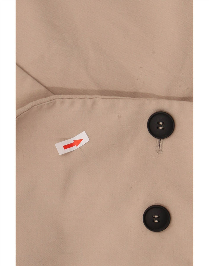 Giacca blazer doppiopetto oversize da donna Zara UK 10 piccola Beige