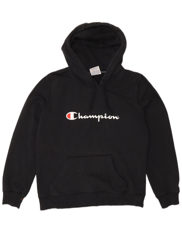 Felpa con cappuccio grafica da donna Champion UK 14 media nera