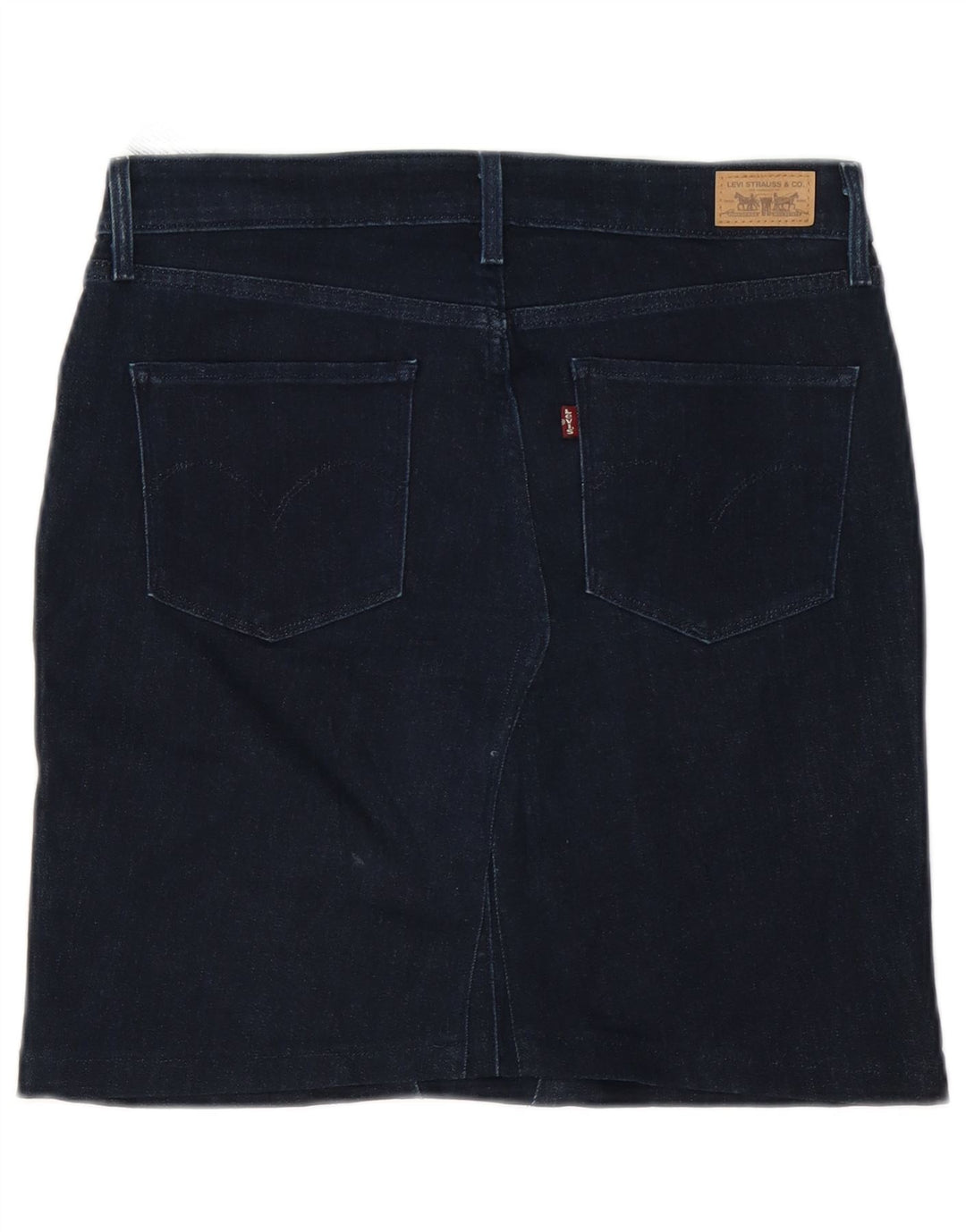Gonna in denim da donna Levi's W30 cotone blu navy medio