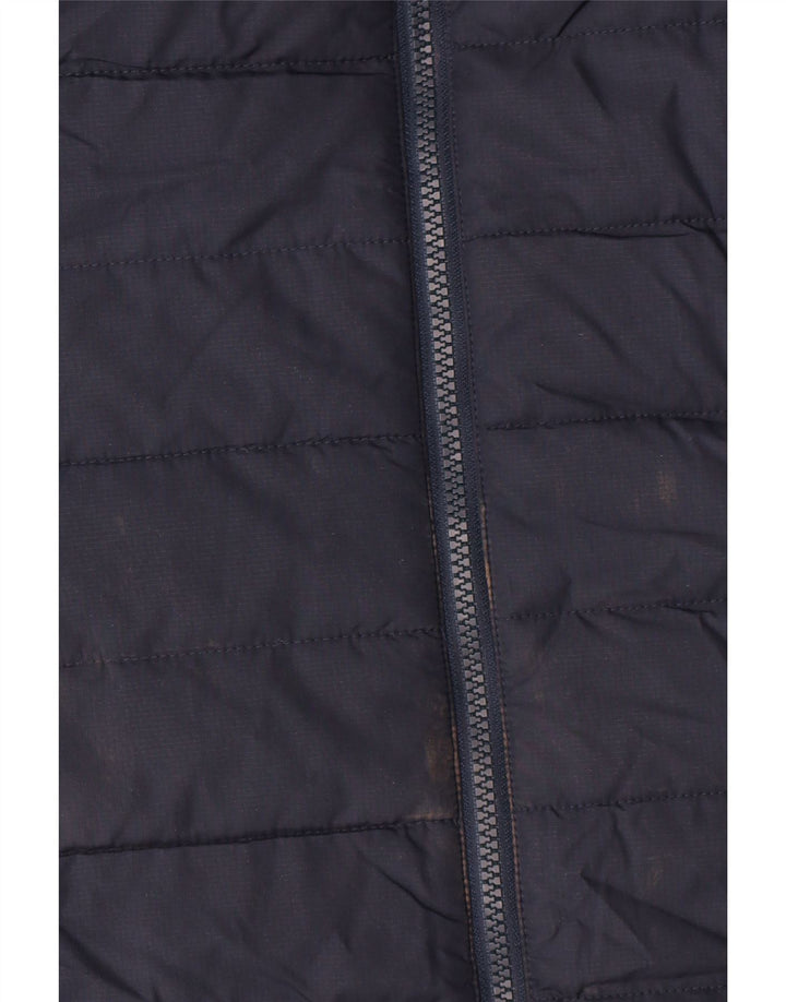 Cappotto imbottito con cappuccio da donna Jack Wolfskin UK 8/10 piccolo poliestere blu navy