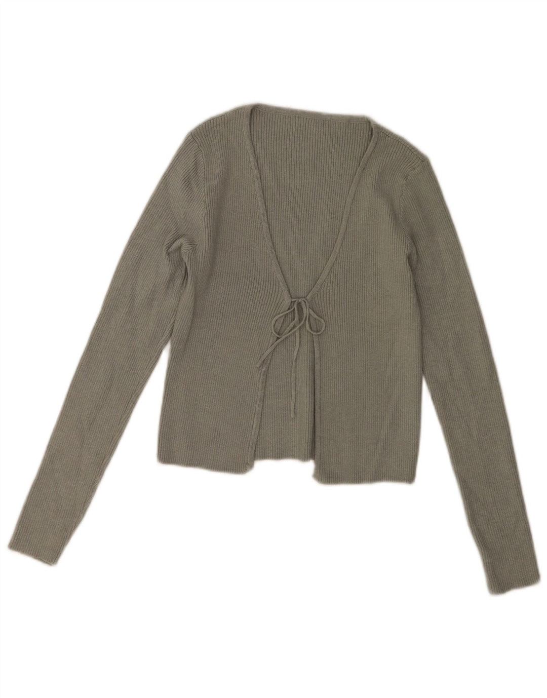 Maglione Bolero vintage da donna UK 10 piccolo kaki