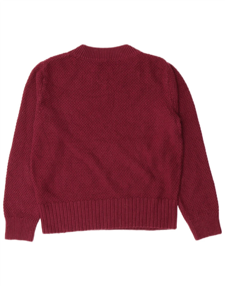 Maglione corto girocollo da donna Marks & Spencer UK 8 piccolo marrone