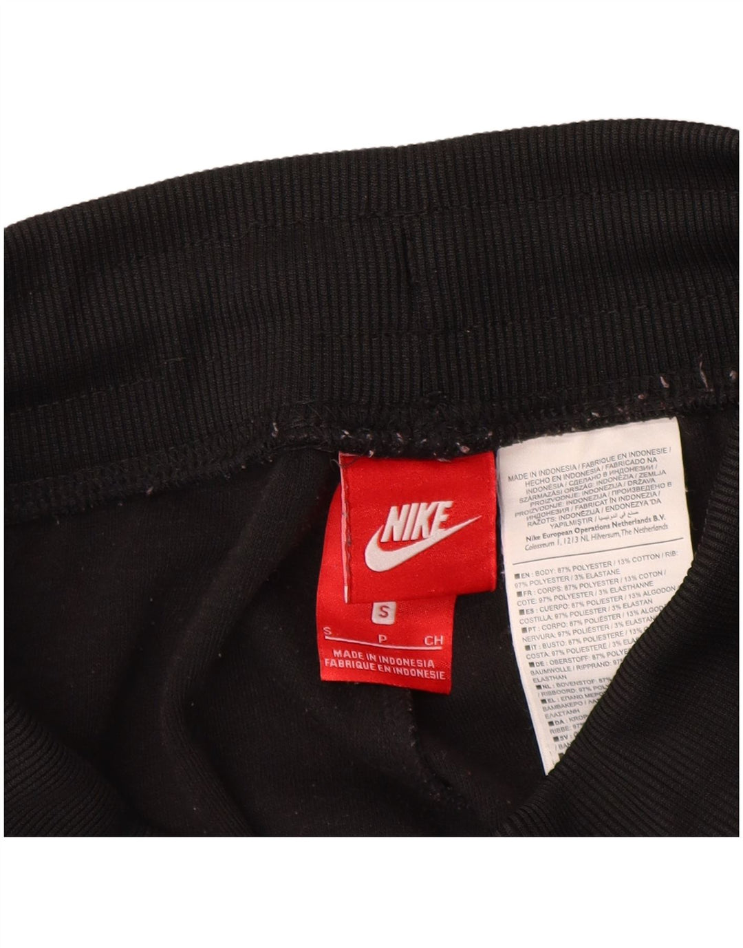 Pantaloni da tuta da donna NIKE Joggers UK 8 Small Black Colourblock