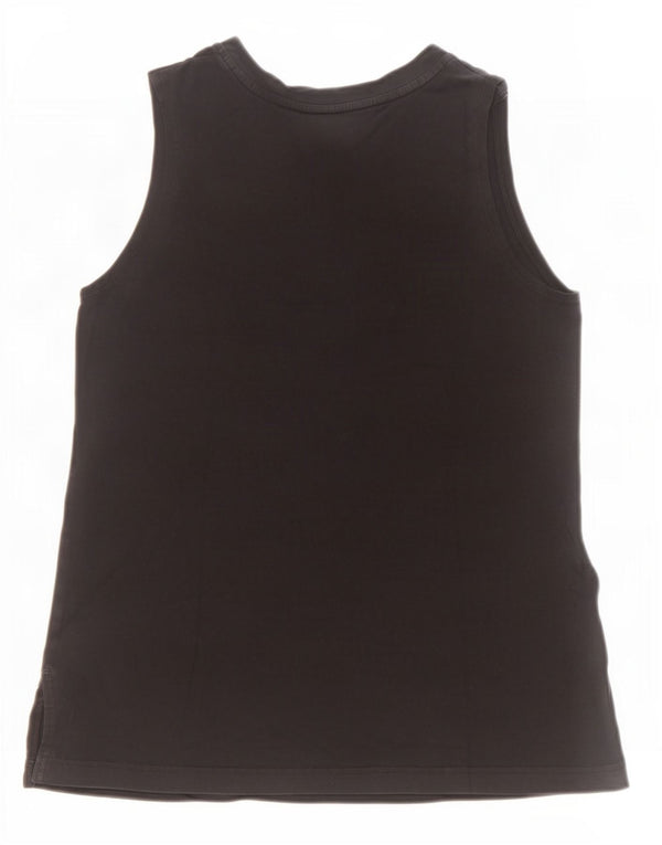 Canotta grafica da uomo Nike Top in cotone color block medio nero