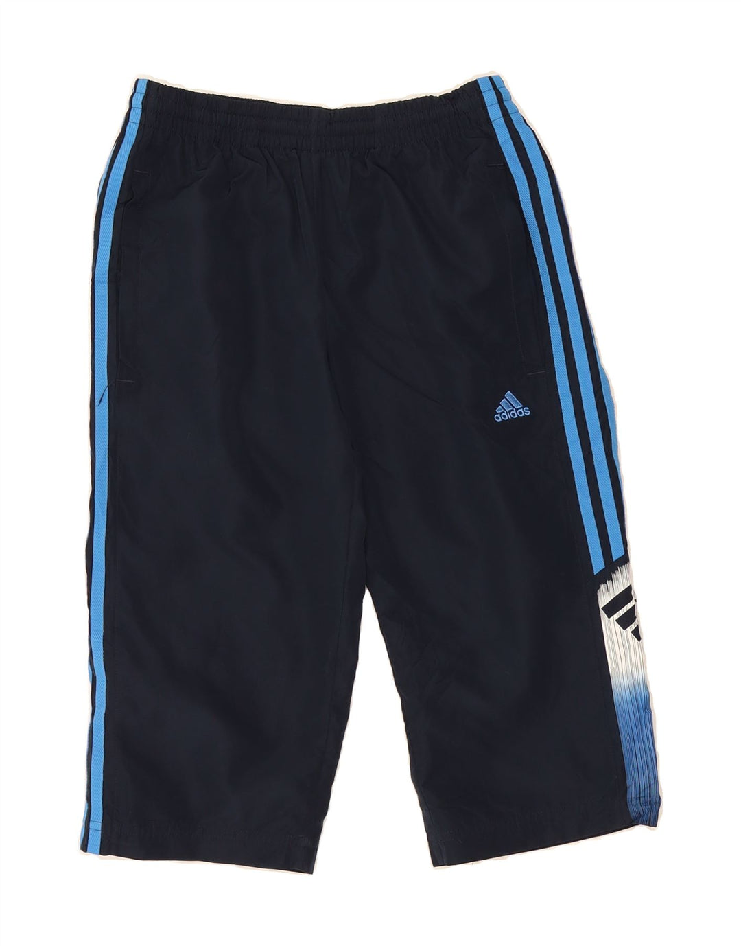 ADIDAS Boys Capri Tracksuit Trousers 13-14 Years  Navy Blue Polyester Vintage Adidas and Second-Hand Adidas from Messina Hembry 