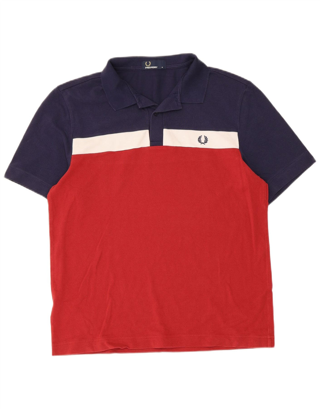 Polo da uomo Fred Perry in cotone color block medio multicolore