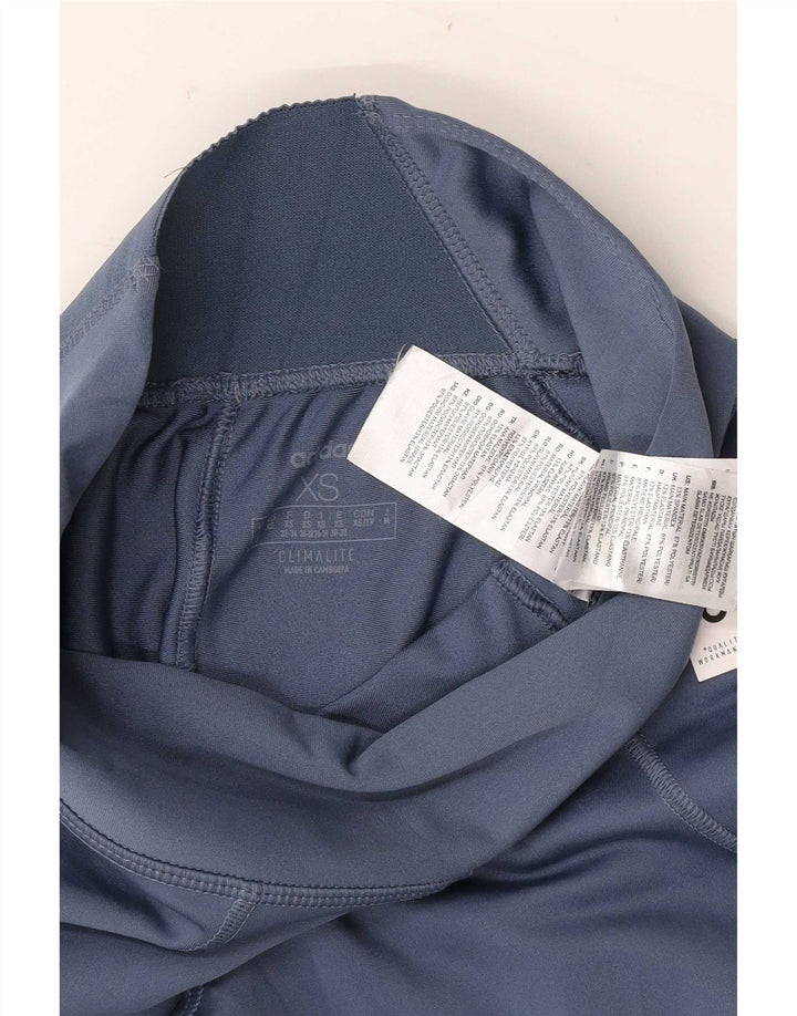 Leggings Adidas Climalite da donna UK 4/6 XS poliestere blu