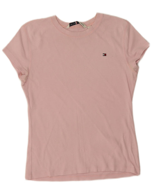 T-shirt da donna Tommy Hilfiger Top UK 14 grande cotone rosa