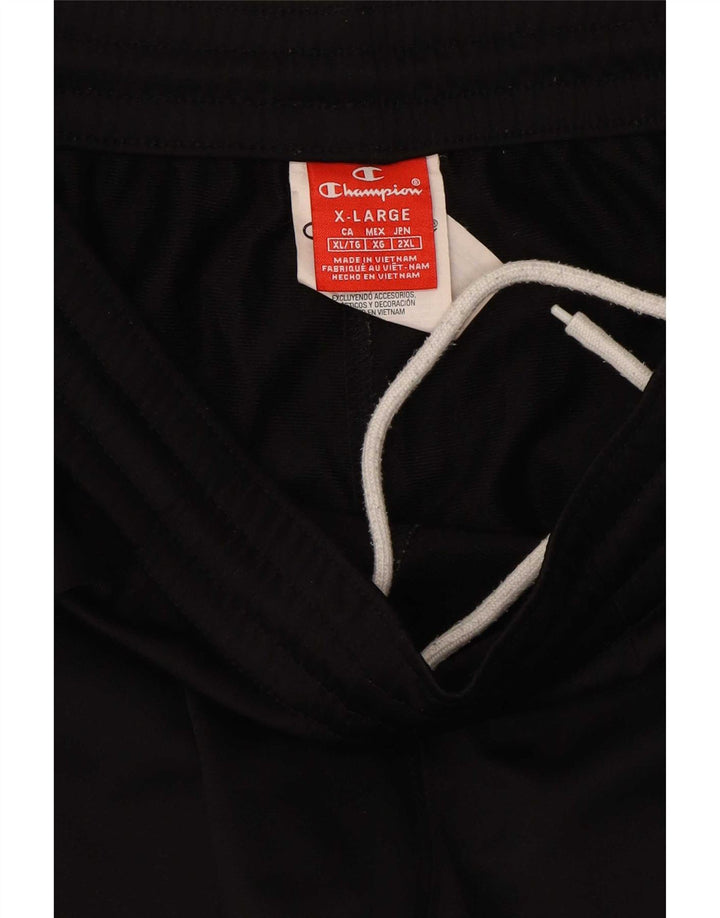 Pantaloni da tuta grafici da uomo Champion XL poliestere nero