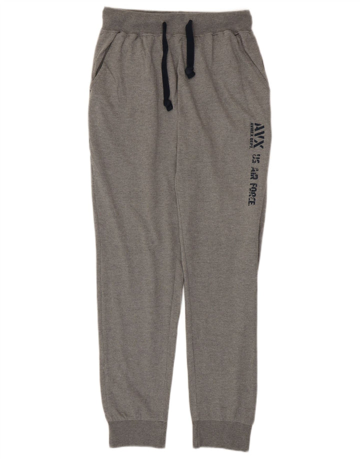 Pantaloni da tuta grafici da uomo AVIREX Joggers grandi grigi