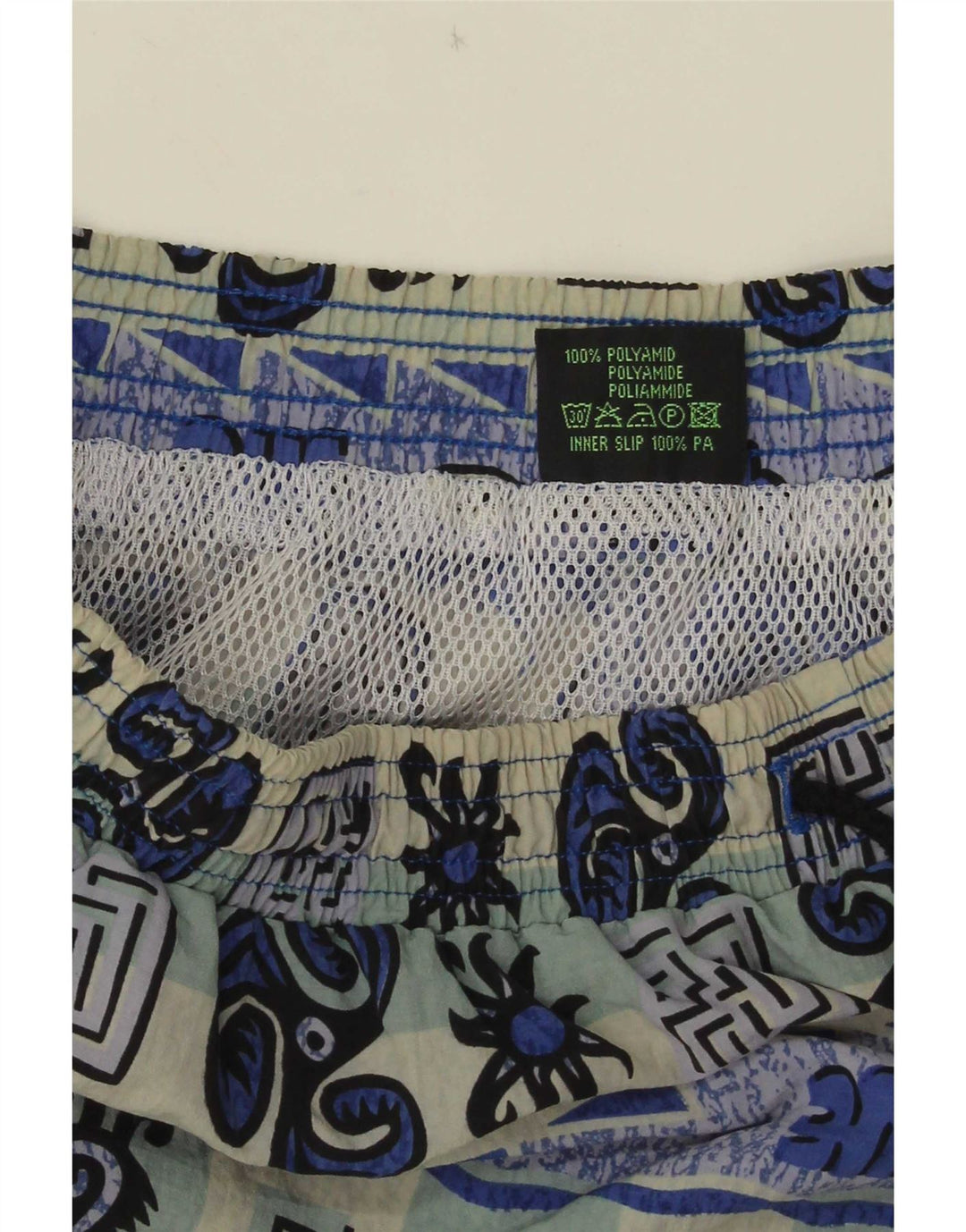 Santo Stefano Pantaloncini da bagno da uomo con motivo astratto XL Blu Colourblock