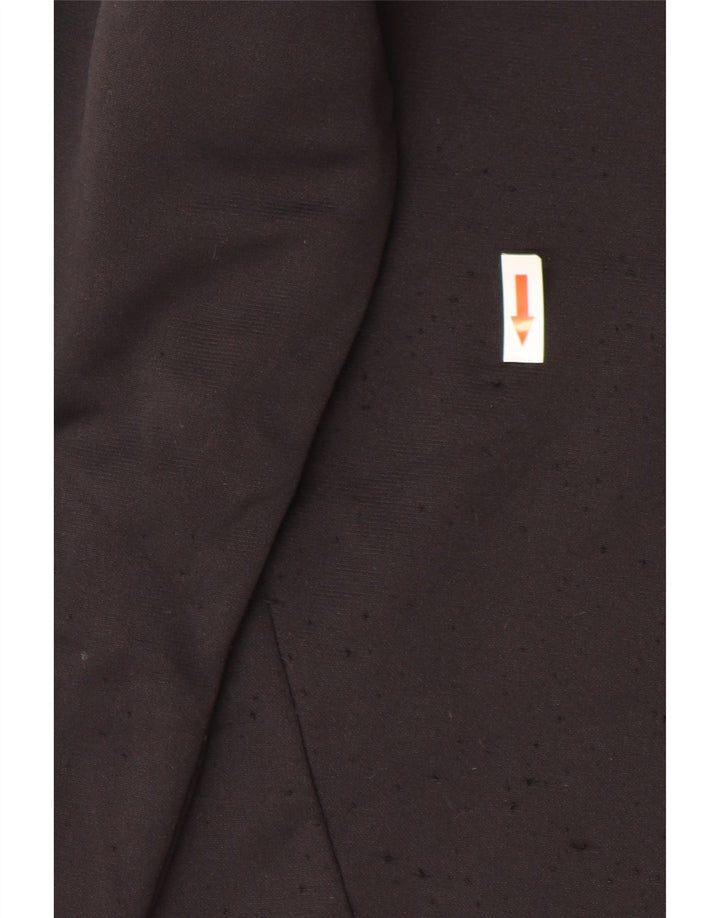 Felpa da uomo Under Armour con collo con zip, maglione medio nero in poliestere