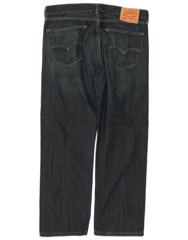 Levi's Uomo 505 Jeans dritti W34 L28 Cotone blu navy