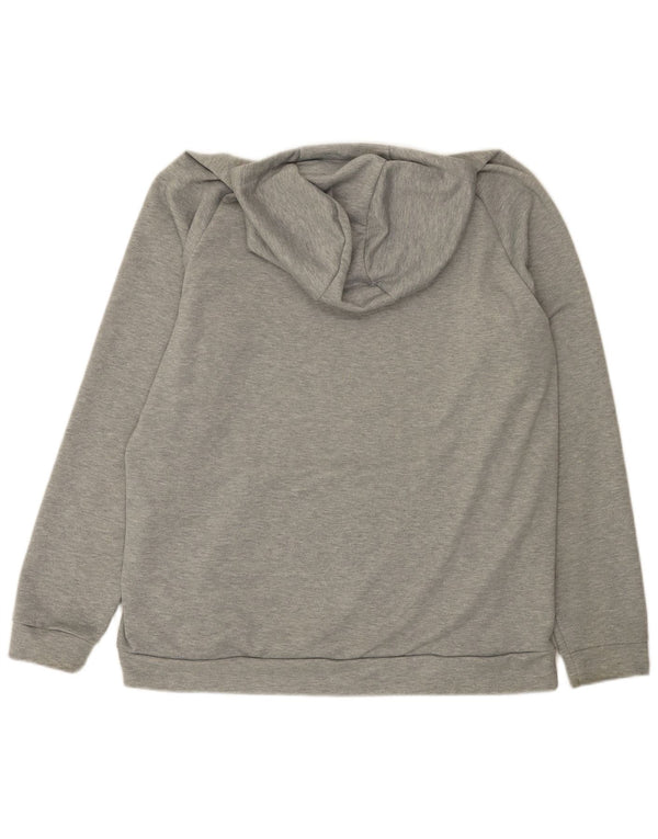 Felpa con cappuccio grafica Nike da uomo XL in poliestere chiazzato grigio