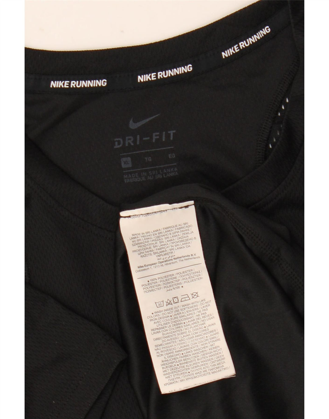 T-shirt da donna Nike Dri Fit Top UK 18 XL poliestere nero