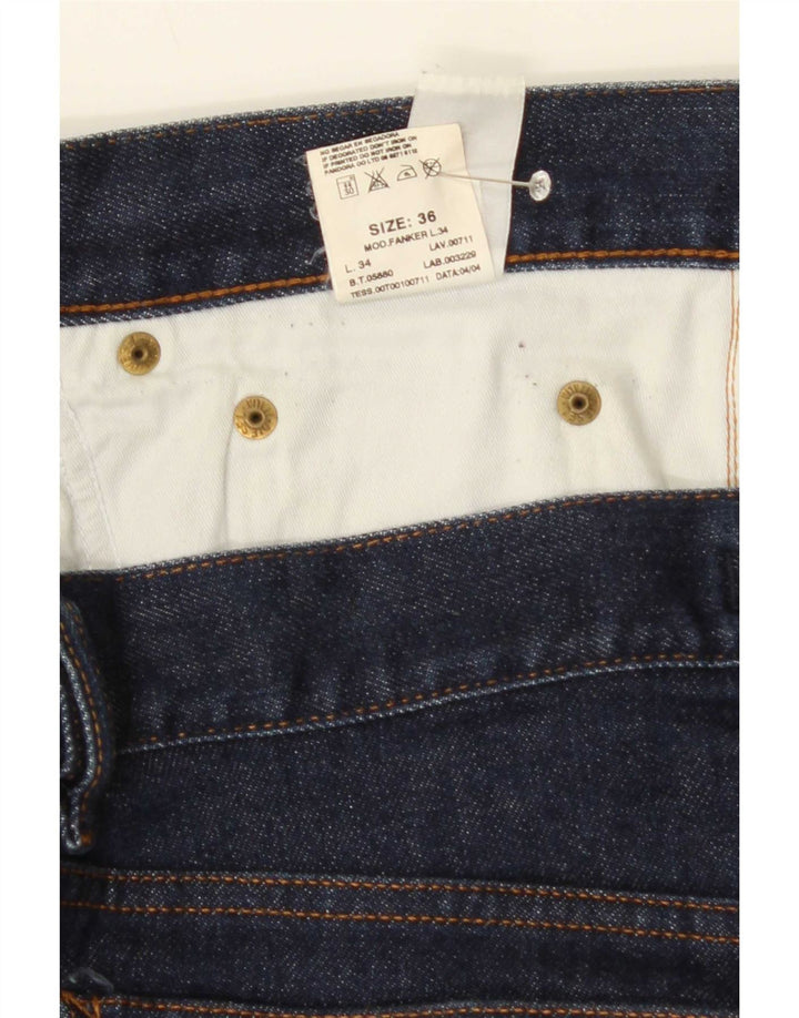 Jeans dritti da uomo Diesel W36 L30 cotone blu navy