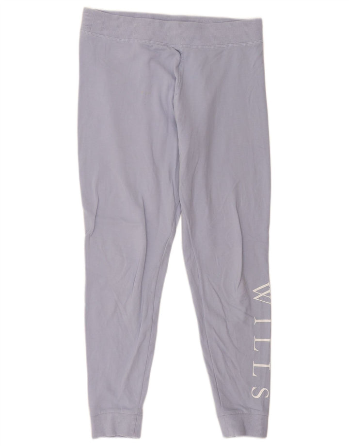 Pantaloni da tuta con grafica da donna Jack Wills Joggers UK 12 Blu medio