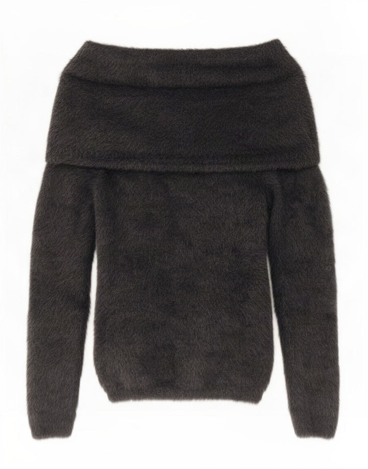 Maglione maglione a collo alto da donna Guess UK 10 piccolo grigio poliammide