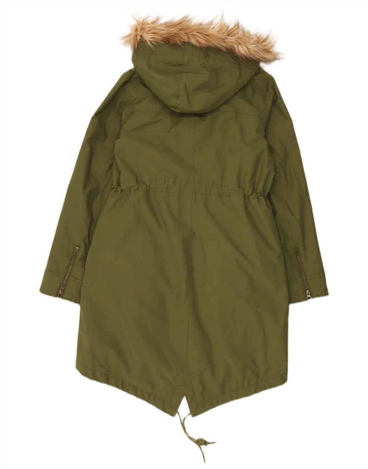 Giacca parka oversize con cappuccio da donna Boden UK 10 Small Verde Poliestere