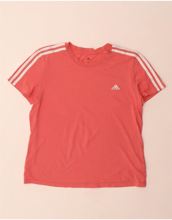 T-shirt da donna ADIDAS UK 16/18 grande in cotone rosa