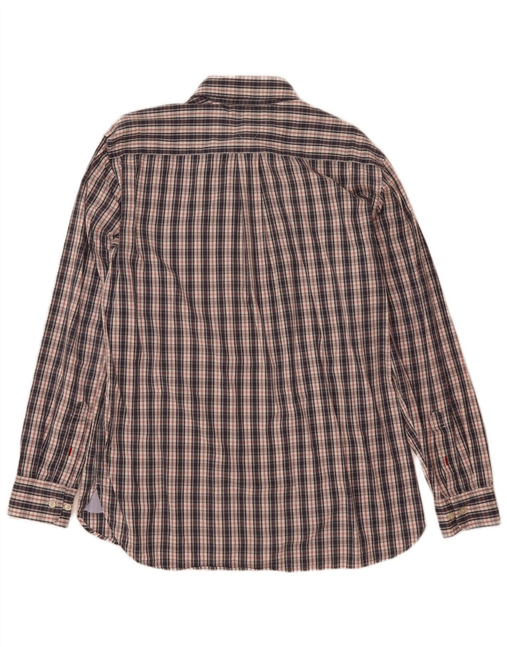 Camicia da uomo Tommy Hilfiger a quadri blu navy grandi