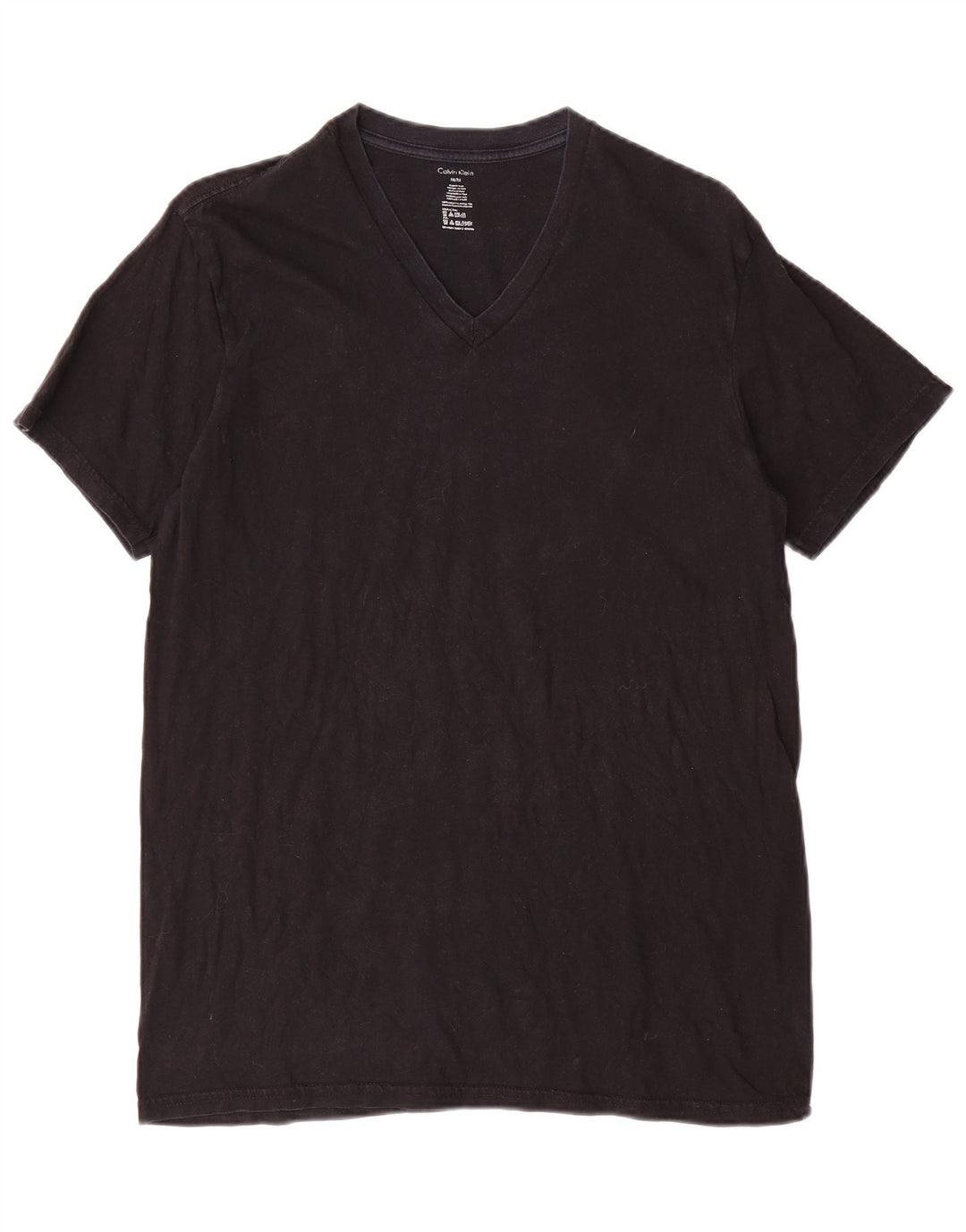CALVIN KLEIN T-shirt da uomo Top medio cotone nero