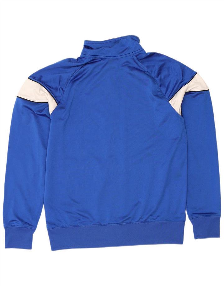 Giacca superiore della tuta da uomo Nike in poliestere color block blu medio