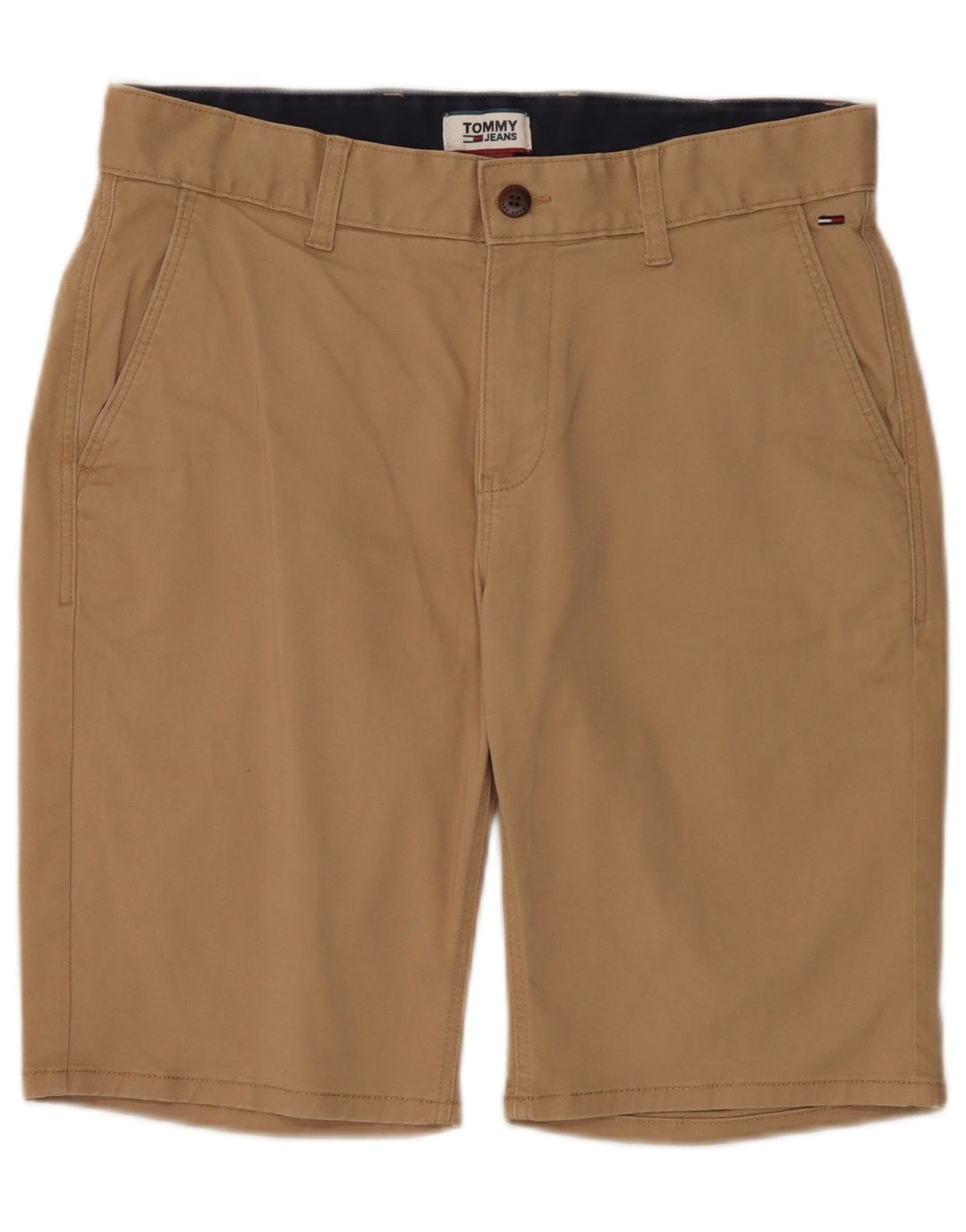 Pantaloncini chino da uomo Tommy Hilfiger W32 cotone beige medio