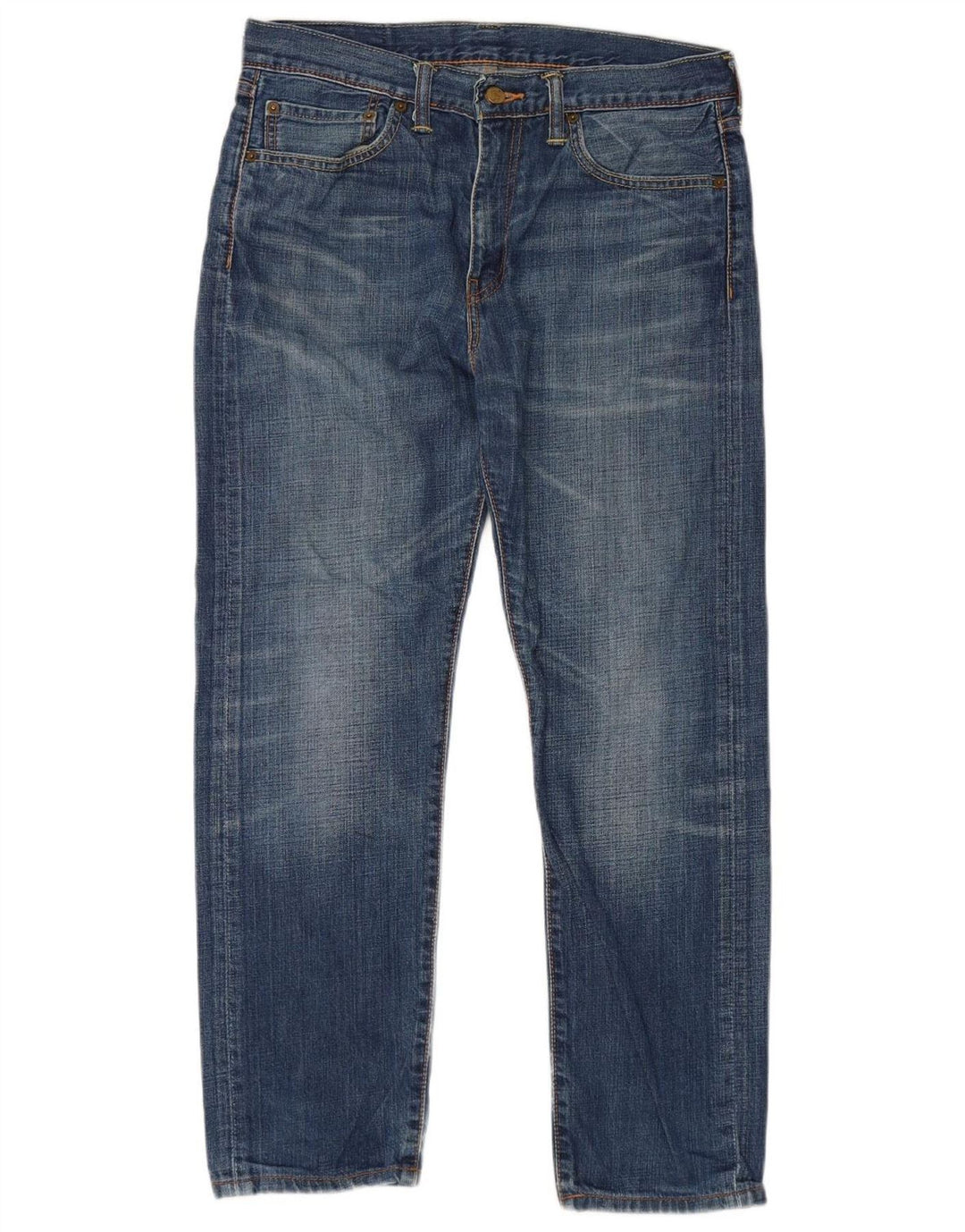 Levi's Uomo 508 Regular Tapered Jeans W32 L30 Cotone Blu
