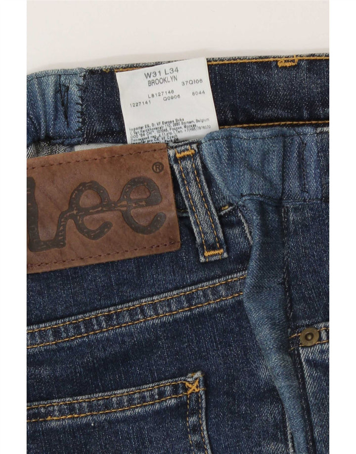 Jeans dritti da uomo Lee Brooklyn W31 L28 cotone blu