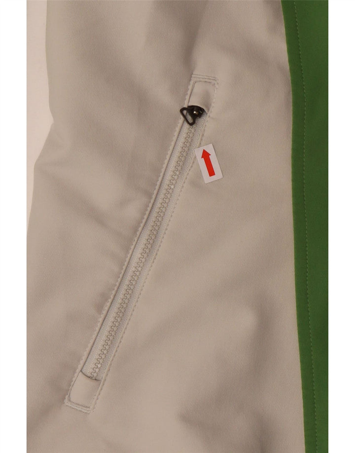 Giacca da tuta da donna Adidas Climalite UK 14 poliestere verde medio