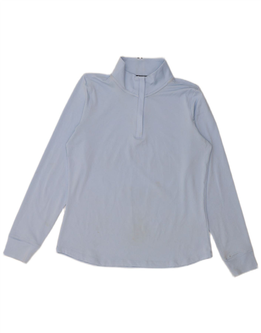 Maglia da ginnastica Under Armour da donna con collo e zip, UK 12, blu medio