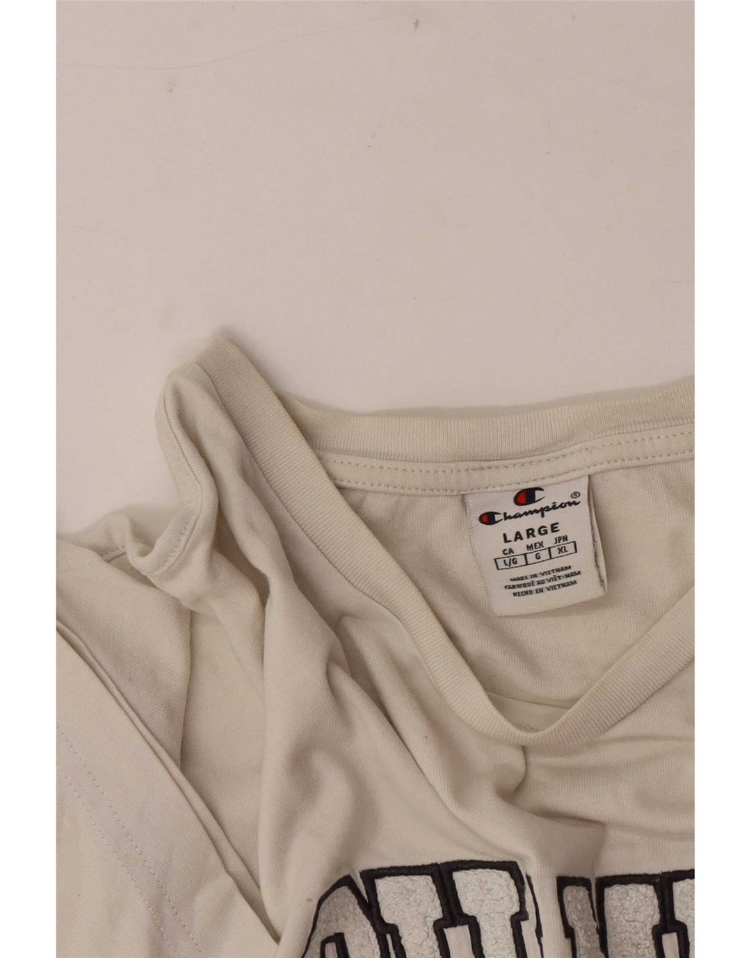 T-shirt grafica da uomo Champion Top grande bianca