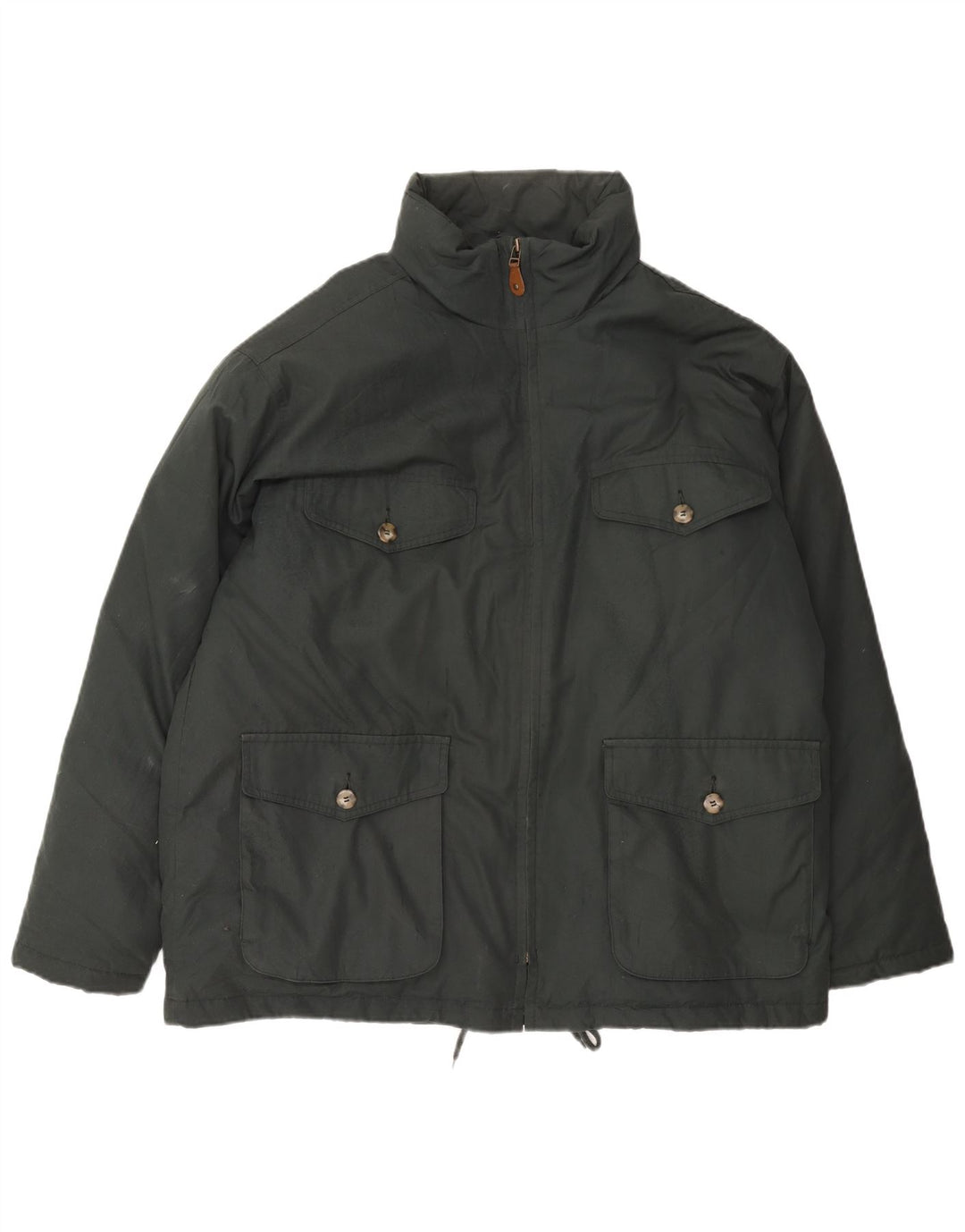 Giacca imbottita da uomo Eddie Bauer UK 42 XL poliestere verde
