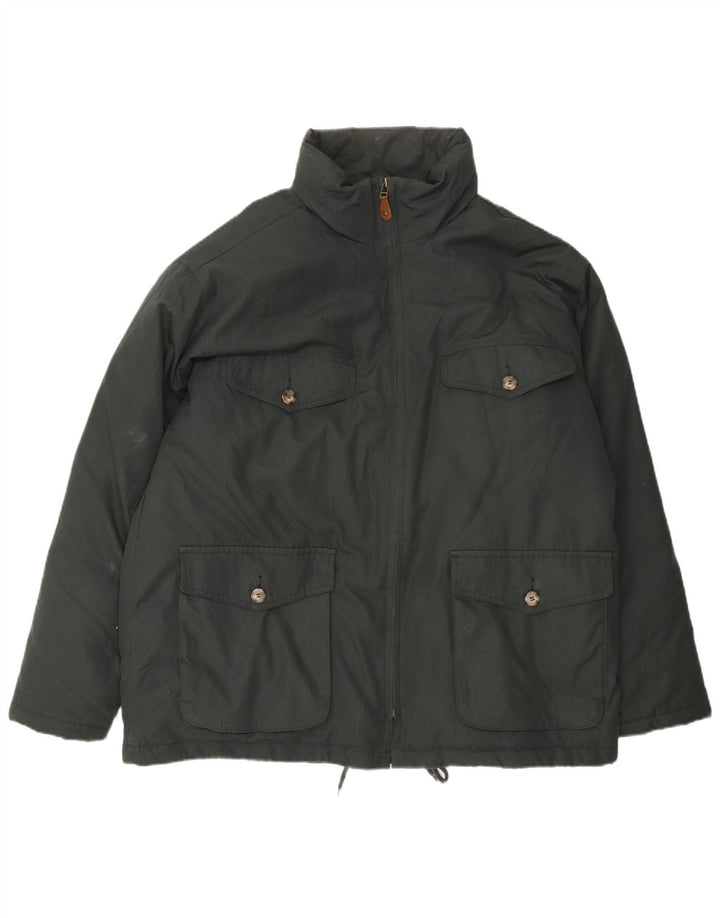 Giacca imbottita da uomo Eddie Bauer UK 42 XL poliestere verde