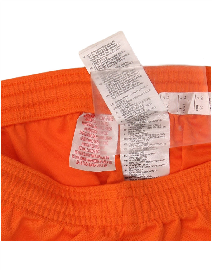 Pantaloncini sportivi ADIDAS Aeroready da ragazzo 13-14 anni in poliestere arancione