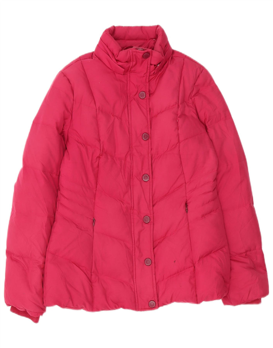 Giacca imbottita con cappuccio da donna Tommy Hilfiger UK 10 Small Rosa Poliestere