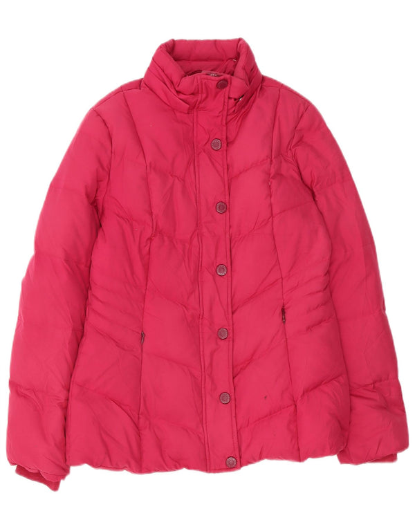 Giacca imbottita con cappuccio da donna Tommy Hilfiger UK 10 Small Rosa Poliestere