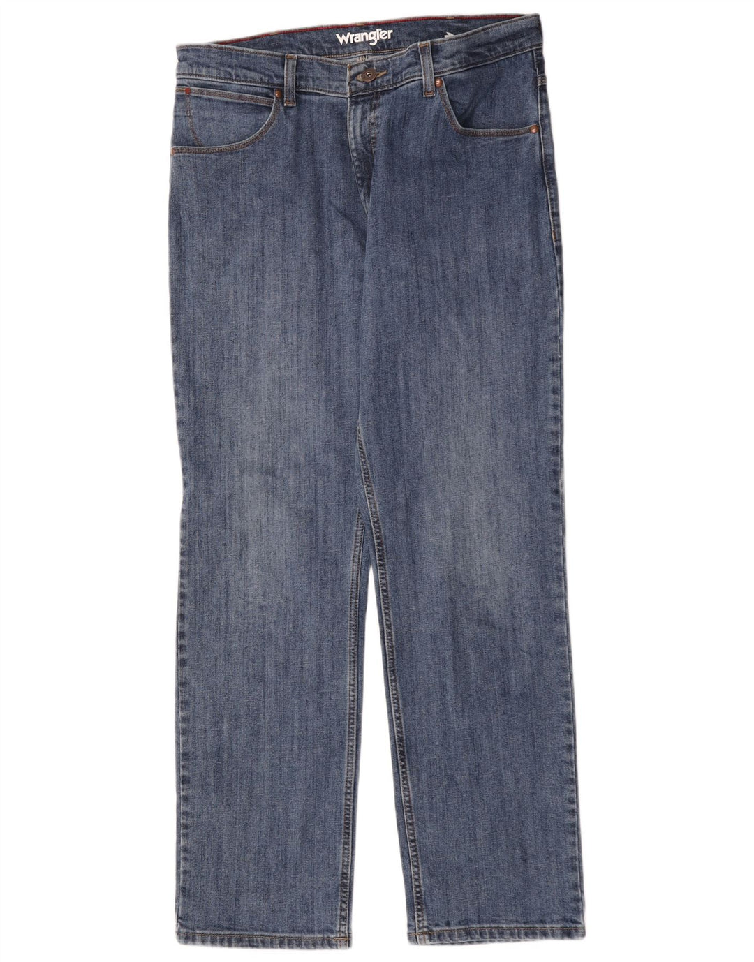 Jeans dritti da uomo Wrangler W35 L32 cotone blu