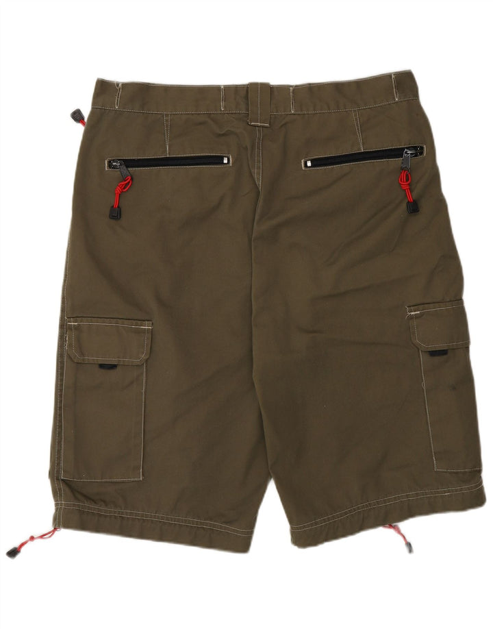 Pantaloncini cargo da uomo Basics XL W38 poliestere kaki