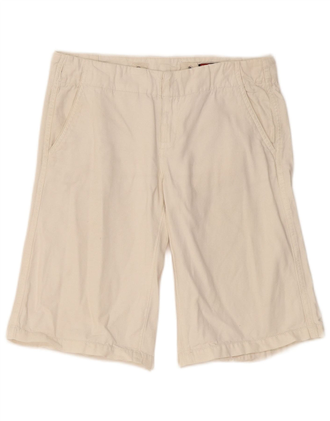 Pantaloncini chino da donna Diesel W26 piccoli in cotone bianco
